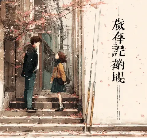 科幻题材封面，未来城市与飞行器构成远景